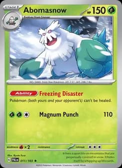 Abomasnow — Paldea Evolved — Rare