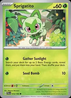 Sprigatito — Paldea Evolved — Common