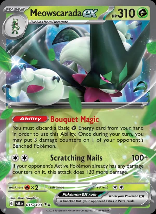 Meowscarada ex — Paldea Evolved, Double rare