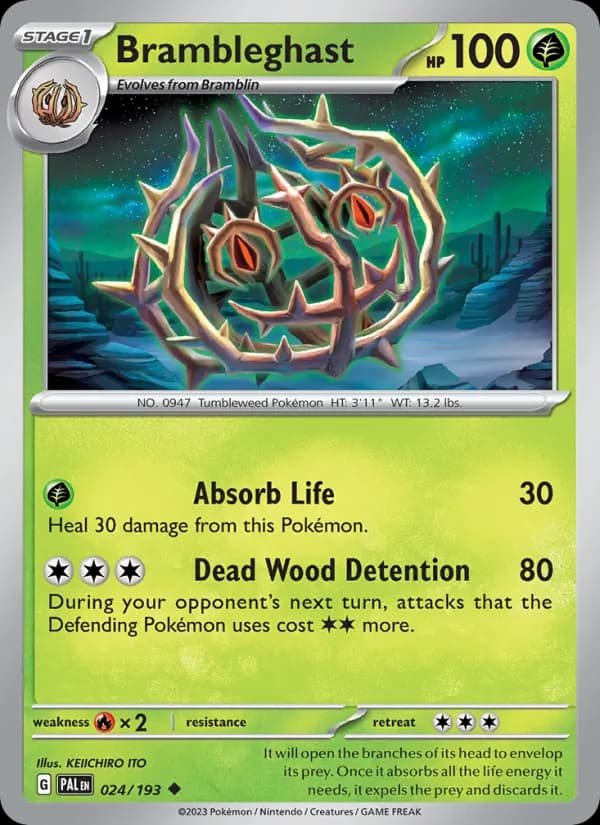 Brambleghast — Paldea Evolved, Uncommon