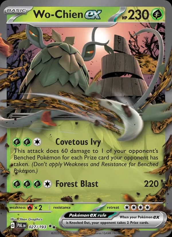 Wo-Chien ex — Paldea Evolved, Double rare