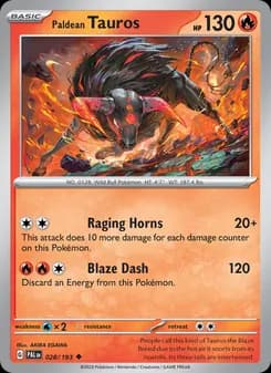 Paldean Tauros — Paldea Evolved — Uncommon