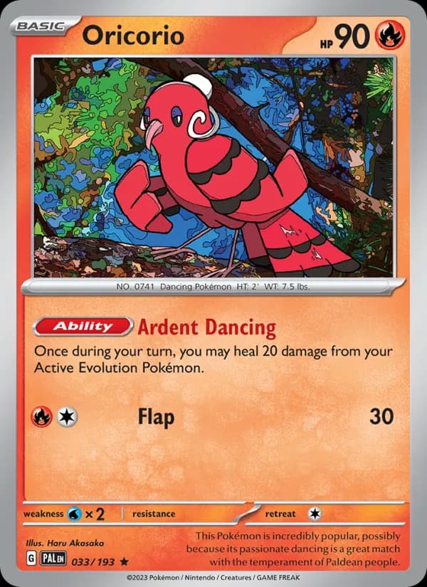 Oricorio — Paldea Evolved, Rare
