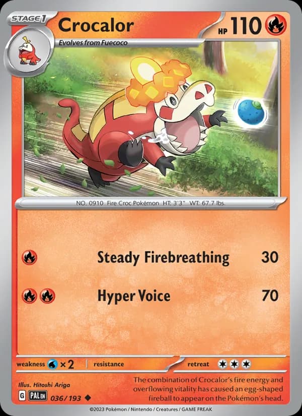 Crocalor — Paldea Evolved, Uncommon