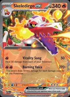 Skeledirge ex — Paldea Evolved — Double rare