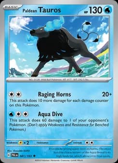 Paldean Tauros — Paldea Evolved — Uncommon