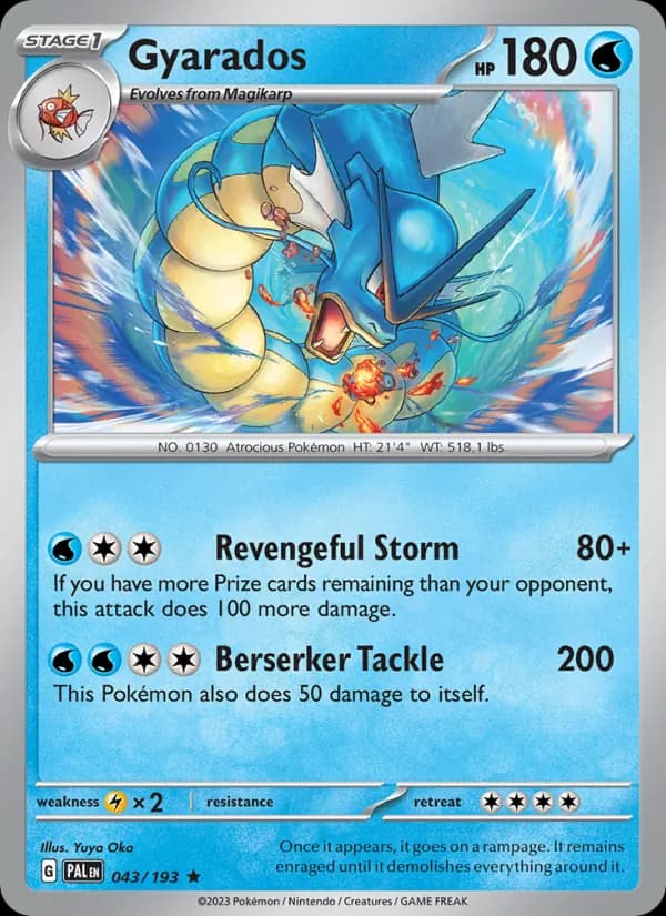 Gyarados — Paldea Evolved, Rare