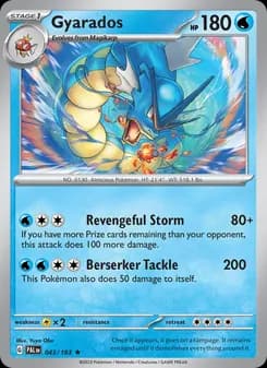 Gyarados — Paldea Evolved — Rare
