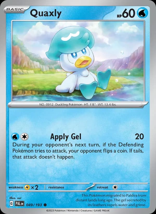 Quaxly — Paldea Evolved, Common