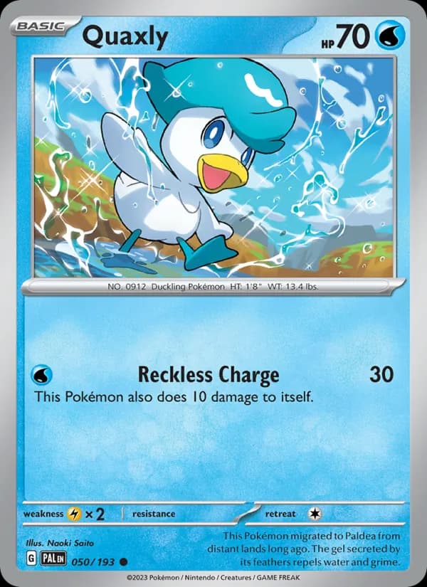 Quaxly — Paldea Evolved, Common