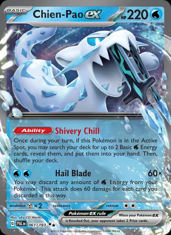 Chien-Pao ex — Paldea Evolved, Double rare