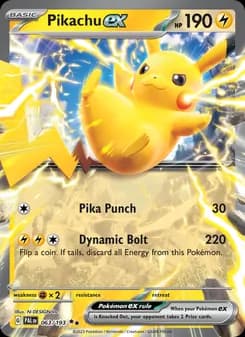 Pikachu ex — Paldea Evolved — Double rare
