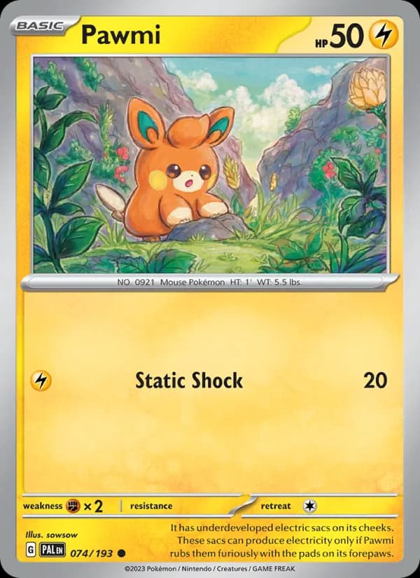 Pawmi — Paldea Evolved, Common