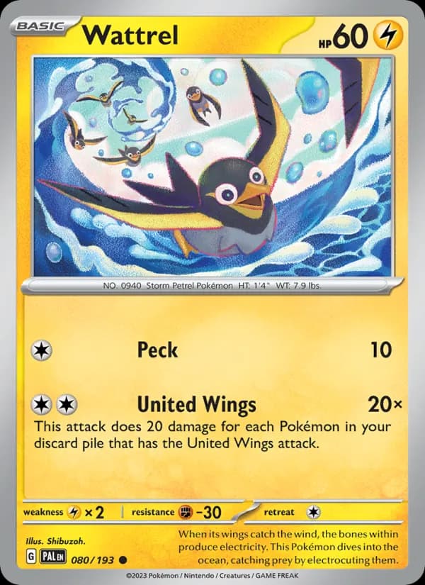 Wattrel — Paldea Evolved, Common