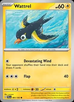 Wattrel — Paldea Evolved — Common