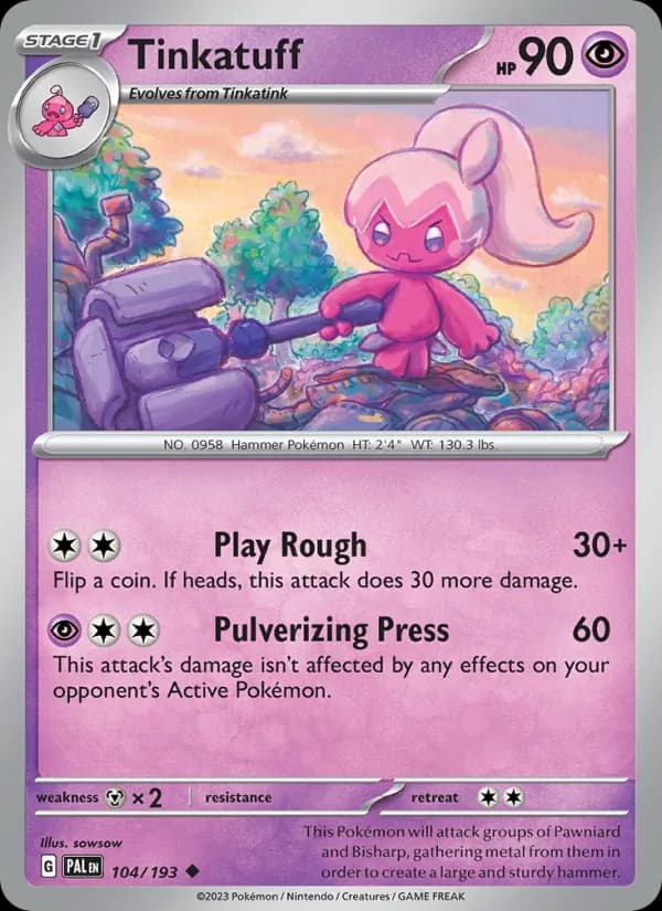 Tinkatuff — Paldea Evolved, Uncommon