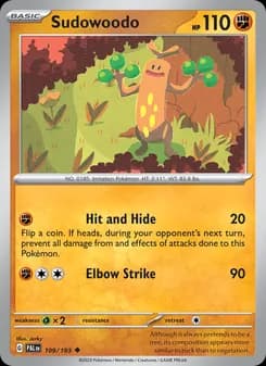 Sudowoodo — Paldea Evolved — Uncommon