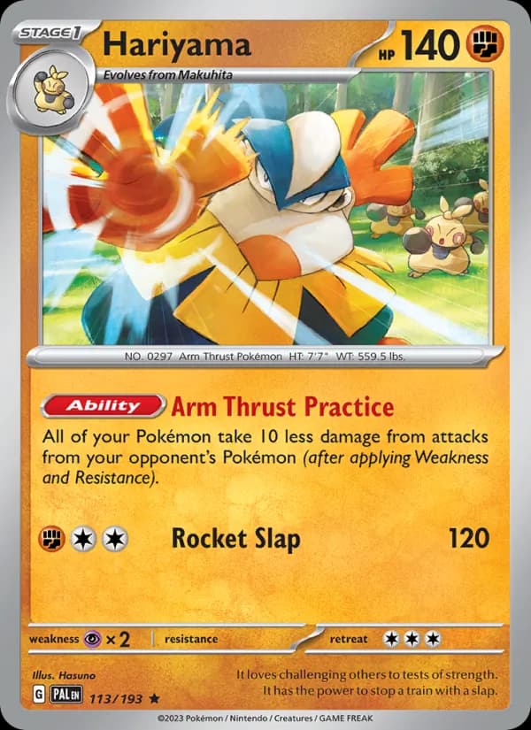 Hariyama — Paldea Evolved, Rare