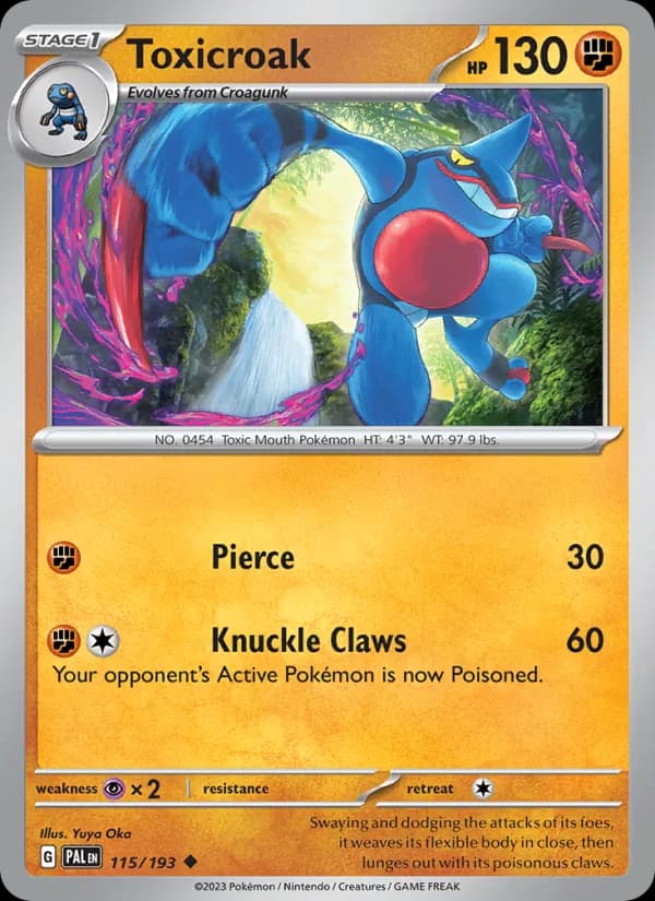 Toxicroak — Paldea Evolved, Uncommon