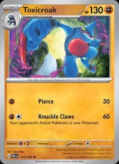 Toxicroak — Paldea Evolved — Uncommon
