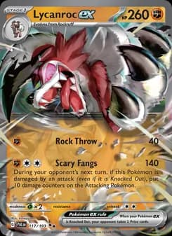Lycanroc ex — Paldea Evolved — Double rare