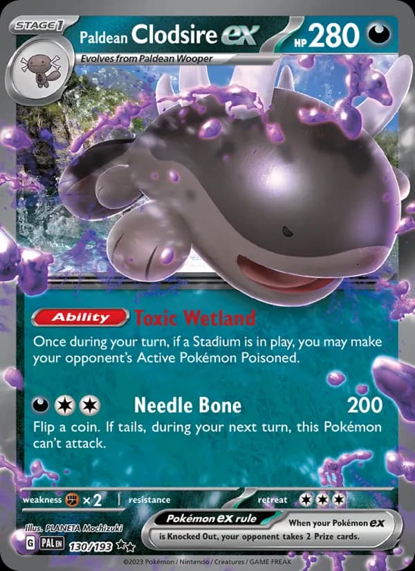 Paldean Clodsire ex — Paldea Evolved, Double rare