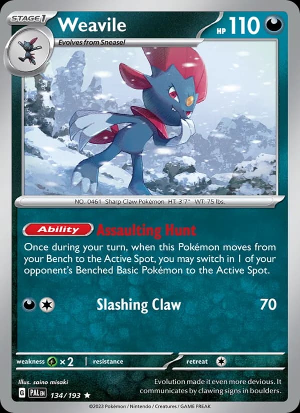 Weavile — Paldea Evolved, Rare