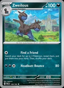 Zweilous — Paldea Evolved — Uncommon