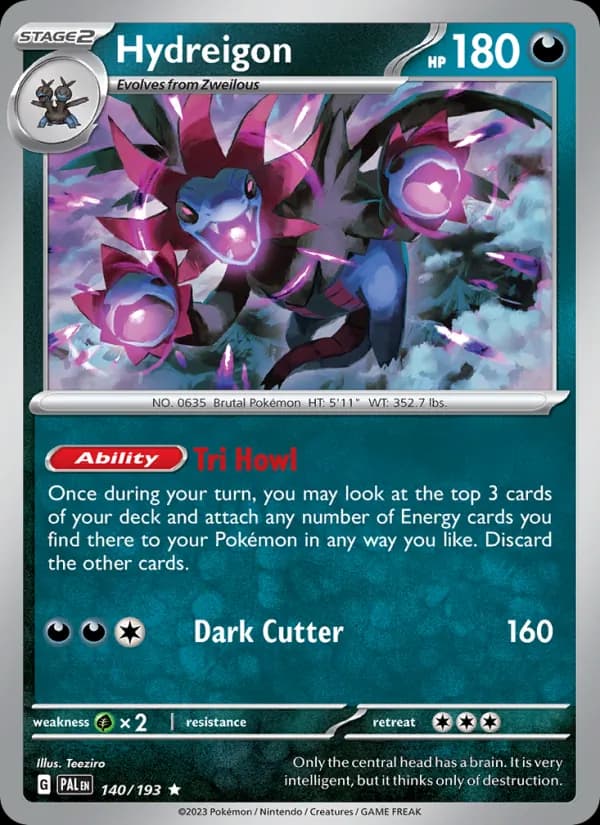 Hydreigon — Paldea Evolved, Rare