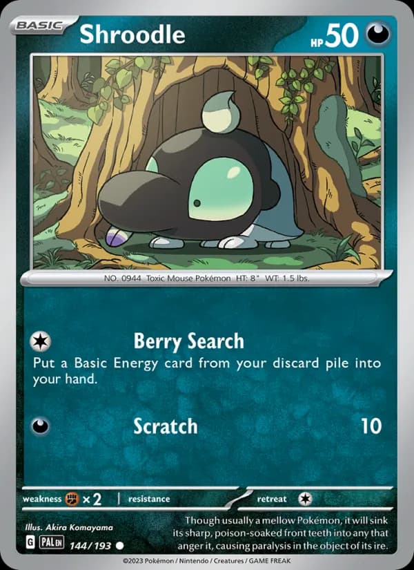 Shroodle — Paldea Evolved, Common