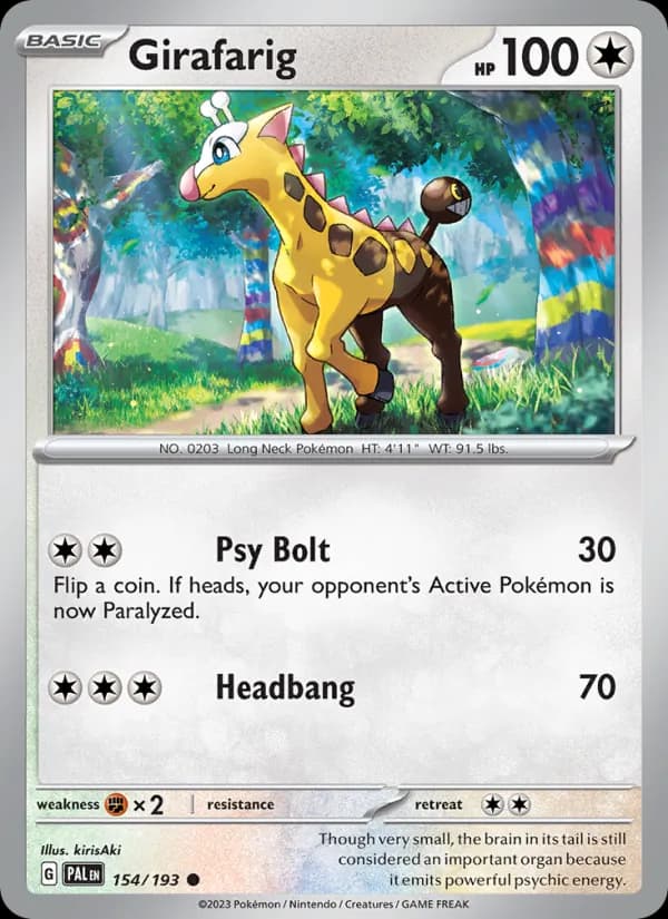 Girafarig — Paldea Evolved, Common