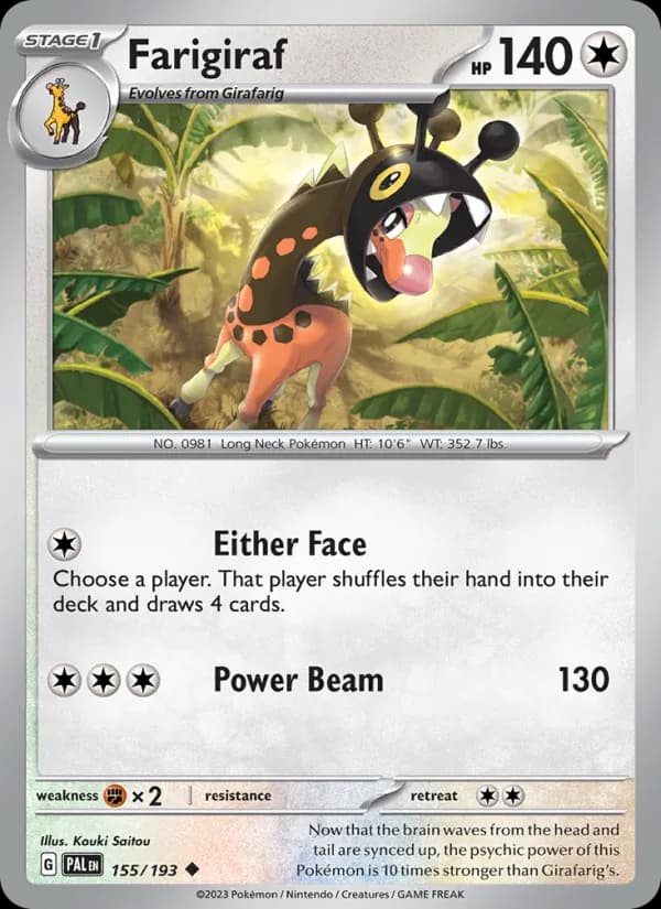 Farigiraf — Paldea Evolved, Uncommon