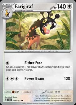 Farigiraf — Paldea Evolved — Uncommon