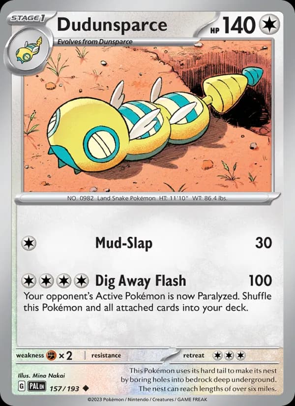 Dudunsparce — Paldea Evolved, Uncommon