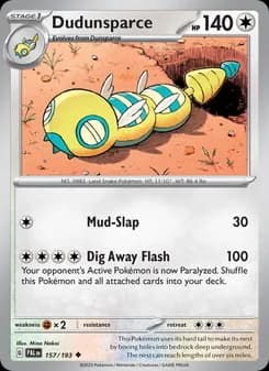 Dudunsparce — Paldea Evolved — Uncommon