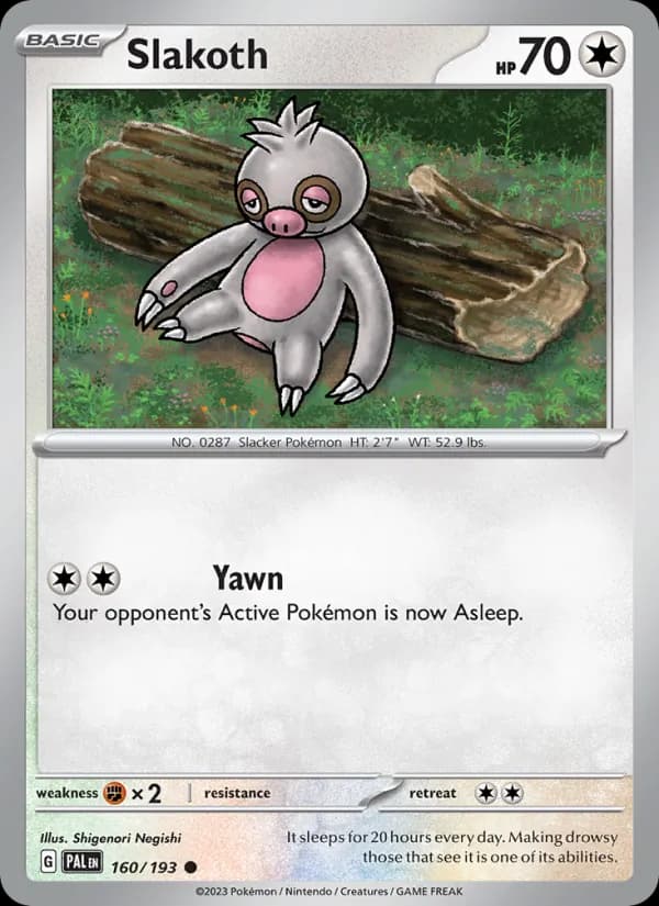 Slakoth — Paldea Evolved, Common
