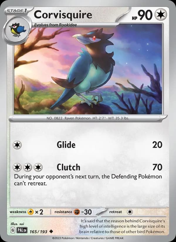 Corvisquire — Paldea Evolved, Uncommon