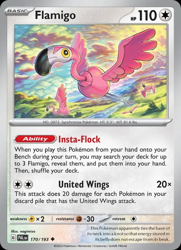 Flamigo — Paldea Evolved, Uncommon