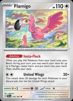 Flamigo — Paldea Evolved — Uncommon