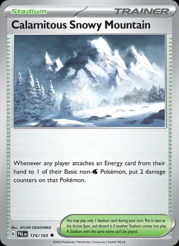 Calamitous Snowy Mountain — Paldea Evolved, Uncommon