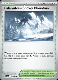 Calamitous Snowy Mountain — Paldea Evolved — Uncommon