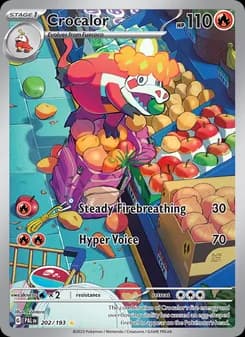 Crocalor — Paldea Evolved — Illustration rare