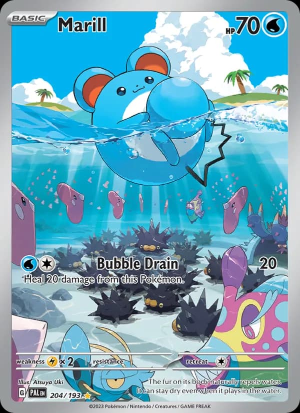 Marill — Paldea Evolved, Illustration rare