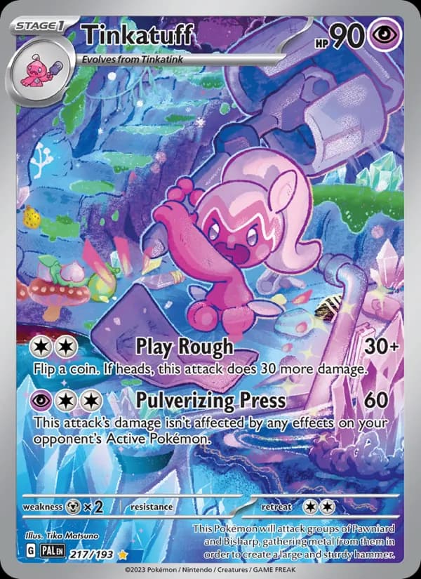 Tinkatuff — Paldea Evolved, Illustration rare