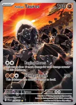 Paldean Tauros — Paldea Evolved — Illustration rare
