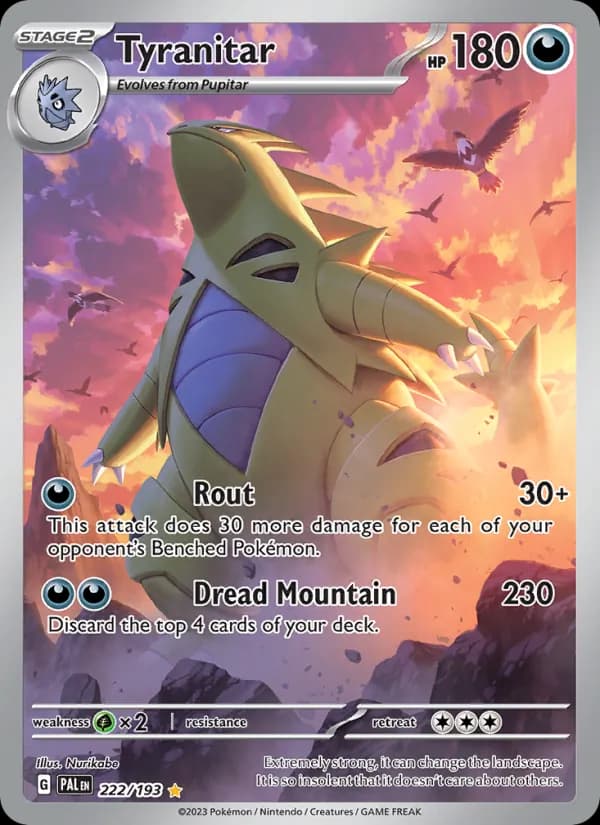 Tyranitar — Paldea Evolved, Illustration rare