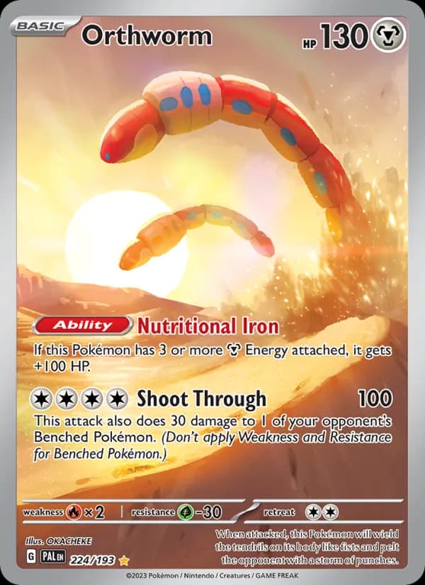 Orthworm — Paldea Evolved, Illustration rare