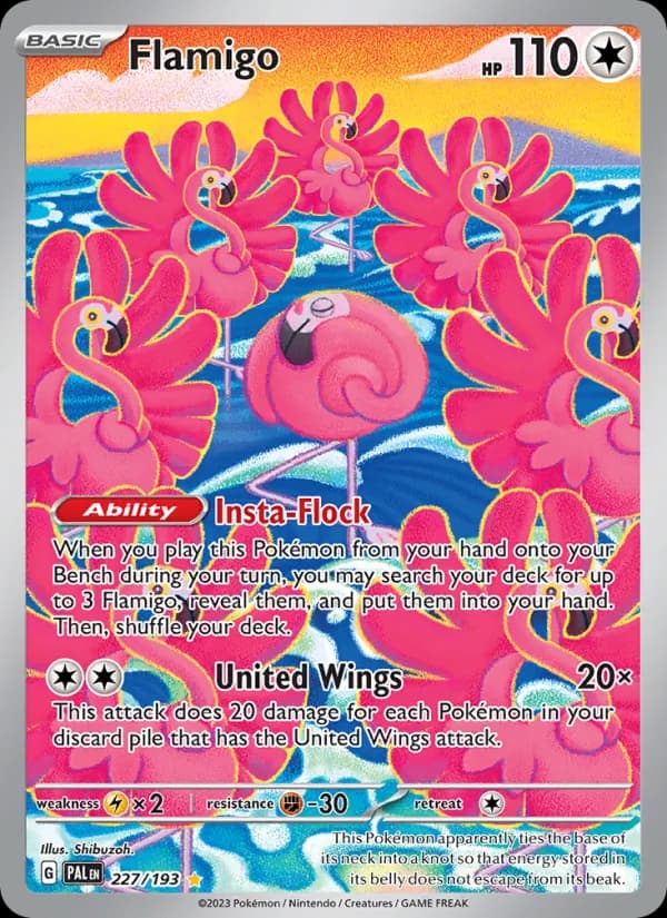 Flamigo — Paldea Evolved, Illustration rare