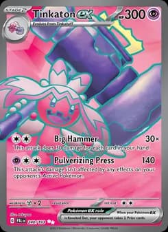 Tinkaton ex — Paldea Evolved — Ultra Rare