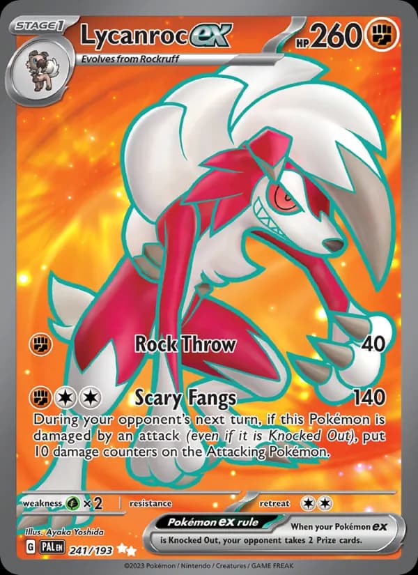 Lycanroc ex — Paldea Evolved, Ultra Rare